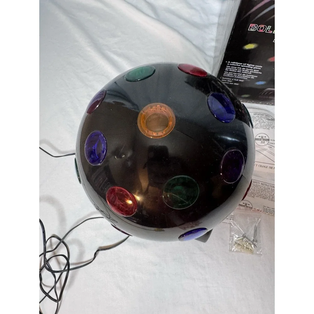 Lava Disco Ball 1810 Rotating Colorful Light Stage Effect Tested Working Box